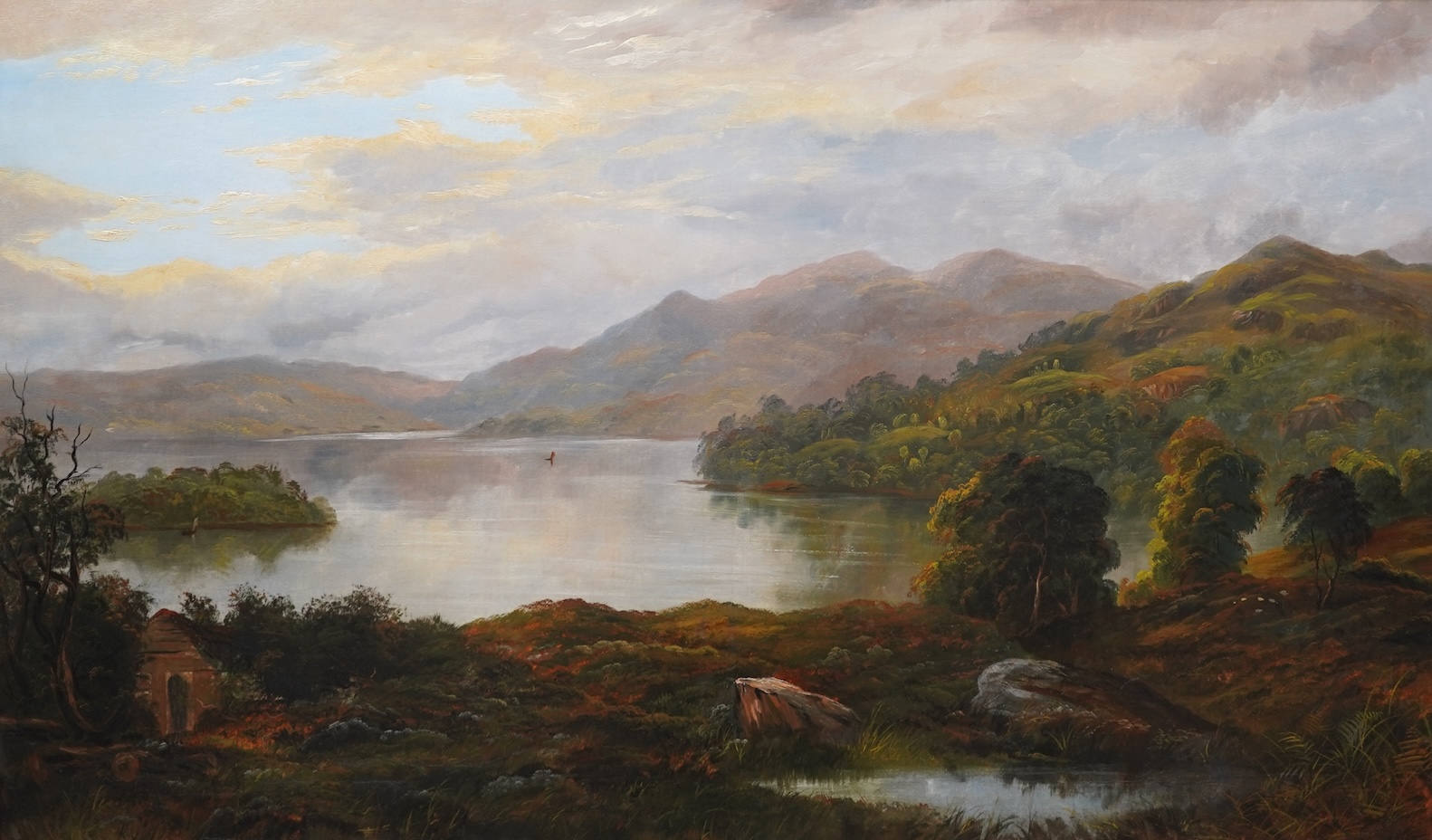 Manner of Sidney Richard Percy, (1821-1886), Scottish loch landscape